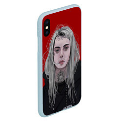 Чехол iPhone XS Max матовый Ghostemane, цвет: 3D-голубой — фото 2