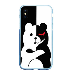 Чехол iPhone XS Max матовый Monokuma Drae, цвет: 3D-голубой