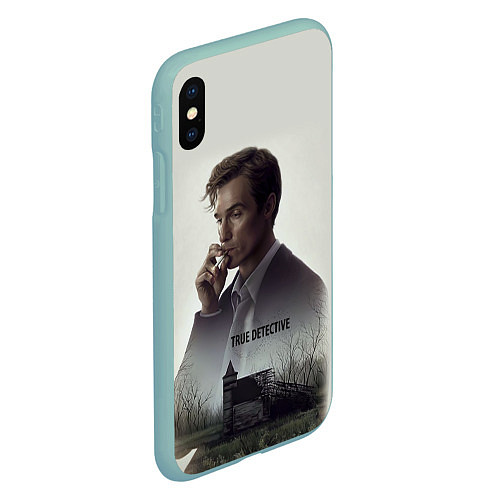 Чехол iPhone XS Max матовый True Detective: Autumn / 3D-Мятный – фото 2