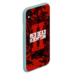 Чехол iPhone XS Max матовый Red Dead Redemption: Part II, цвет: 3D-мятный — фото 2