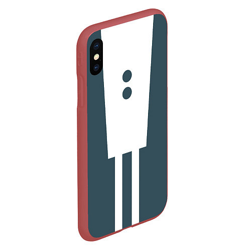 Чехол iPhone XS Max матовый MHA OCHACO URARAKA / 3D-Красный – фото 2