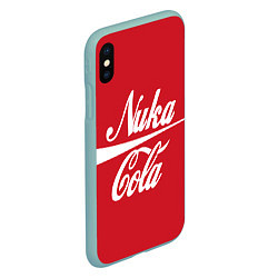 Чехол iPhone XS Max матовый Nuka Cola, цвет: 3D-мятный — фото 2