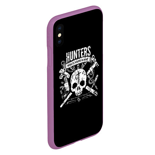 Чехол iPhone XS Max матовый Hunters: What Yours is Mine / 3D-Фиолетовый – фото 2
