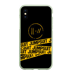 Чехол iPhone XS Max матовый Twenty One Pilots: Jumpsuit, цвет: 3D-салатовый