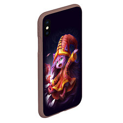 Чехол iPhone XS Max матовый Lulu League of Legends, цвет: 3D-коричневый — фото 2