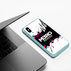 Чехол iPhone XS Max матовый Metro: Exodus Purple, цвет: 3D-мятный — фото 2