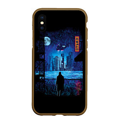 Чехол iPhone XS Max матовый Blade Runner: Dark Night