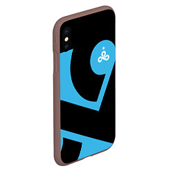 Чехол iPhone XS Max матовый CS:GO - Cloud9 the form 2018-2019, цвет: 3D-коричневый — фото 2