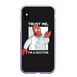 Чехол iPhone XS Max матовый Zoidberg: Trust Me