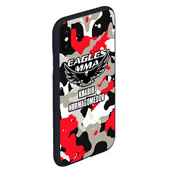 Чехол iPhone XS Max матовый Khabib Nurmagomedov: Red Camo, цвет: 3D-черный — фото 2