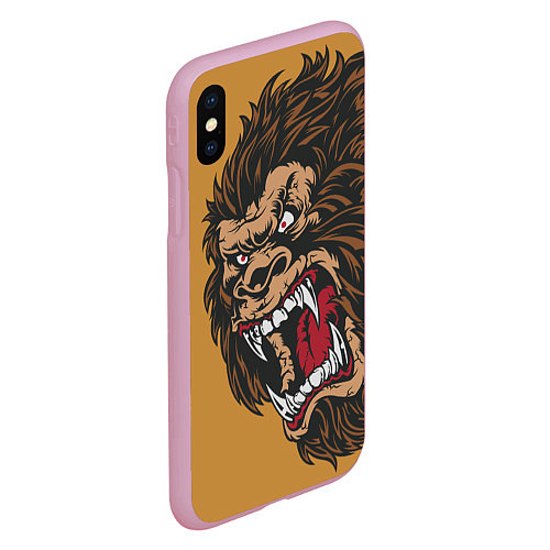 Чехол iPhone XS Max матовый Forest Yeti / 3D-Розовый – фото 2