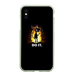 Чехол iPhone XS Max матовый Disenchantment: Do it, цвет: 3D-салатовый