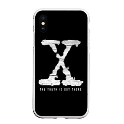 Чехол iPhone XS Max матовый The Truth Is Out There, цвет: 3D-белый