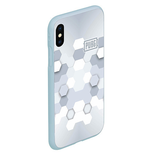 Чехол iPhone XS Max матовый PUBG: Lightning Guard / 3D-Голубой – фото 2