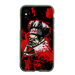 Чехол iPhone XS Max матовый Pudge Chef