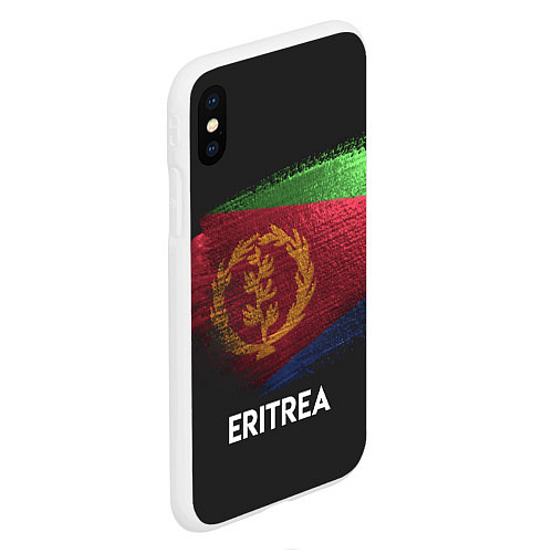 Чехол iPhone XS Max матовый Eritrea Style / 3D-Белый – фото 2