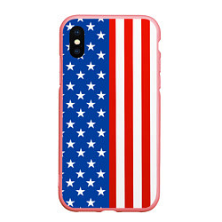 Чехол iPhone XS Max матовый American Patriot, цвет: 3D-баблгам