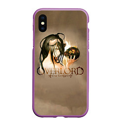 Чехол iPhone XS Max матовый Overlord Albedo, цвет: 3D-фиолетовый