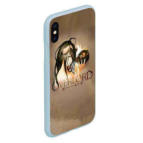 Чехол iPhone XS Max матовый Overlord Albedo / 3D-Голубой – фото 2