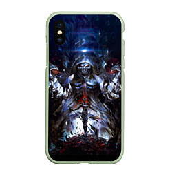 Чехол iPhone XS Max матовый Overlord, цвет: 3D-салатовый