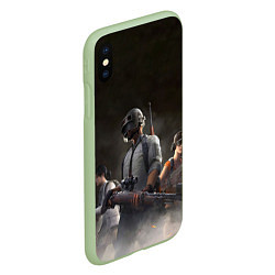 Чехол iPhone XS Max матовый PUBG Soldier, цвет: 3D-салатовый — фото 2