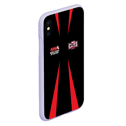 Чехол iPhone XS Max матовый MMA Elite / 3D-Светло-сиреневый – фото 2