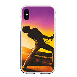 Чехол iPhone XS Max матовый Bohemian Rhapsody, цвет: 3D-белый