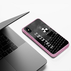 Чехол iPhone XS Max матовый STALKER 2021, цвет: 3D-розовый — фото 2