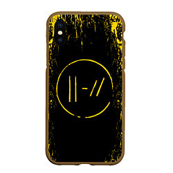 Чехол iPhone XS Max матовый 21 Pilots: Yellow & Black