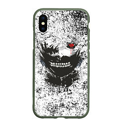 Чехол iPhone XS Max матовый Kaneki Ken: Tokyo Ghoul, цвет: 3D-темно-зеленый