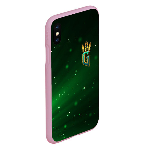 Чехол iPhone XS Max матовый GWENT Logo / 3D-Розовый – фото 2