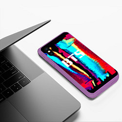 Чехол iPhone XS Max матовый BTS: Colours, цвет: 3D-фиолетовый — фото 2