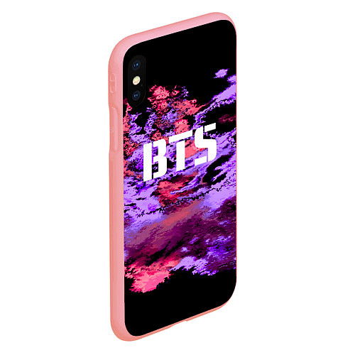 Чехол iPhone XS Max матовый BTS: Black & Pink / 3D-Баблгам – фото 2