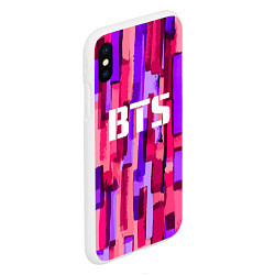 Чехол iPhone XS Max матовый BTS: Pink Colour, цвет: 3D-белый — фото 2