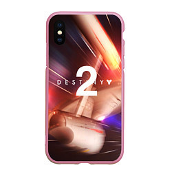 Чехол iPhone XS Max матовый Destiny 2, цвет: 3D-розовый