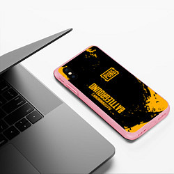 Чехол iPhone XS Max матовый PUBG: Black Fashion, цвет: 3D-баблгам — фото 2