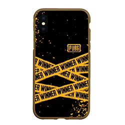 Чехол iPhone XS Max матовый PUBG: Only Winner