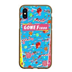 Чехол iPhone XS Max матовый GONE Fludd