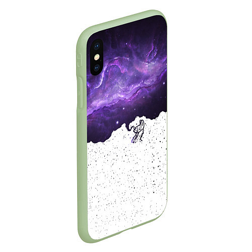 Чехол iPhone XS Max матовый Fortnite: Llama Space / 3D-Салатовый – фото 2