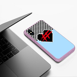 Чехол iPhone XS Max матовый ФРЕНДЗОНА, цвет: 3D-сиреневый — фото 2
