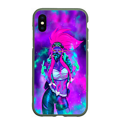 Чехол iPhone XS Max матовый Akali KDA