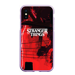 Чехол iPhone XS Max матовый Stranger Things: Red Dream