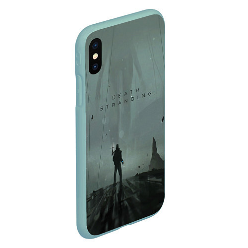 Чехол iPhone XS Max матовый Death Stranding / 3D-Мятный – фото 2