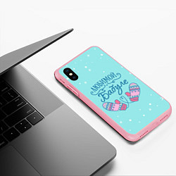 Чехол iPhone XS Max матовый Любимой бабуле, цвет: 3D-баблгам — фото 2