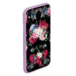 Чехол iPhone XS Max матовый Big Bang: Flower Road, цвет: 3D-сиреневый — фото 2