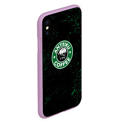 Чехол iPhone XS Max матовый Anteiku coffee sturbucks, цвет: 3D-сиреневый — фото 2