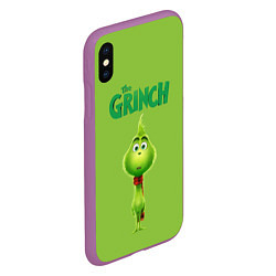 Чехол iPhone XS Max матовый The Grinch, цвет: 3D-фиолетовый — фото 2