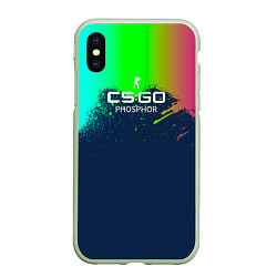 Чехол iPhone XS Max матовый MP5 Phosphor - Фосфор, цвет: 3D-салатовый