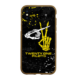 Чехол iPhone XS Max матовый TOP: Skeleton Clique