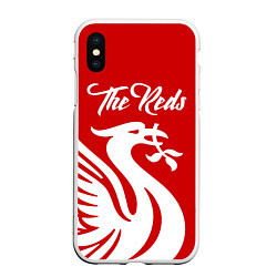 Чехол iPhone XS Max матовый The Reds, цвет: 3D-белый